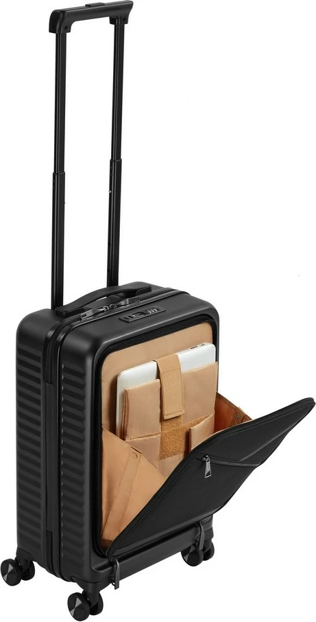 Valixhe kabine RIVACASE 8181 Clark ECO, e zezë