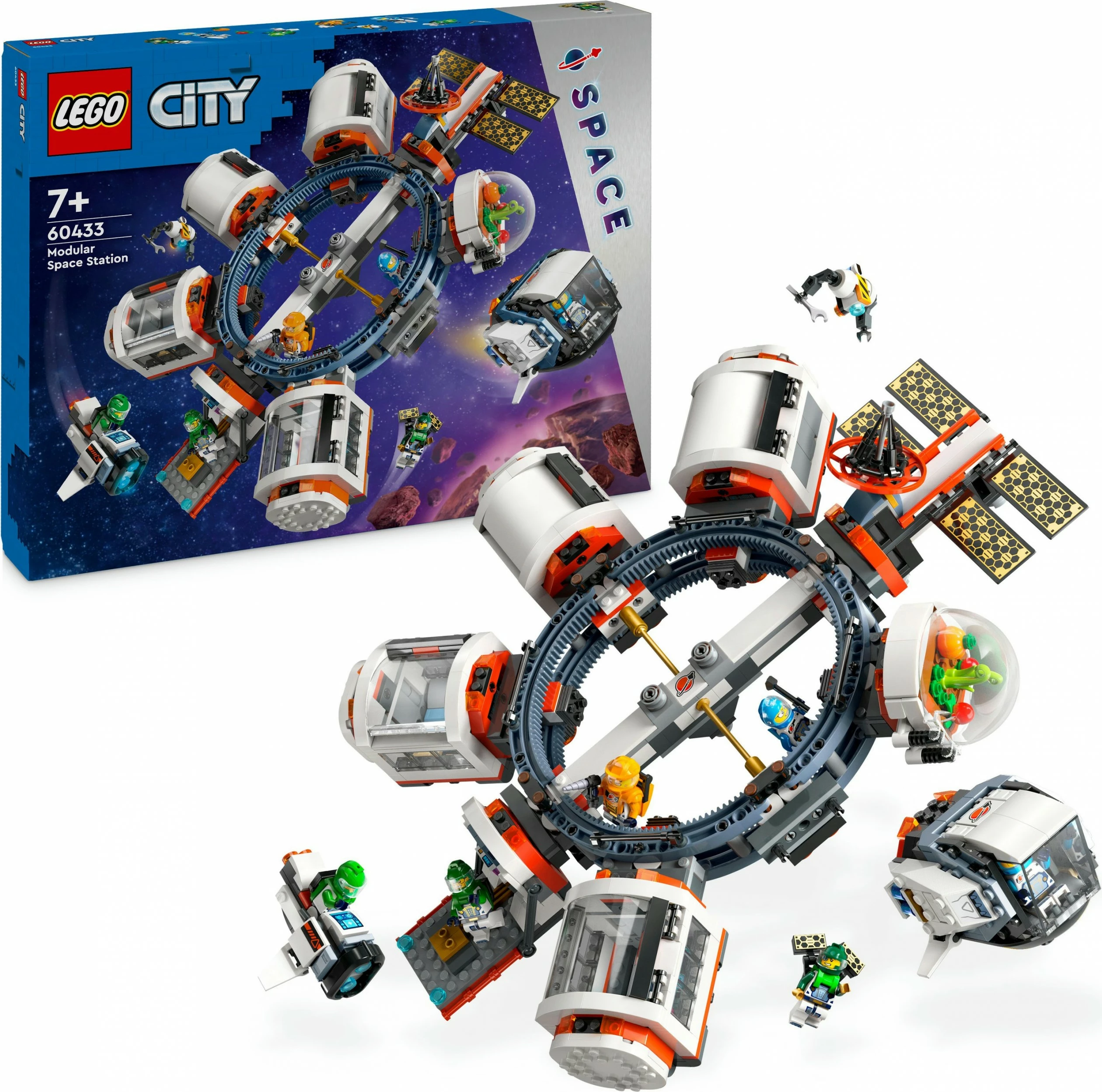 Set ndërtimi LEGO Modular Space Station 60433, 1097 pjesë, shumëngjyrësh