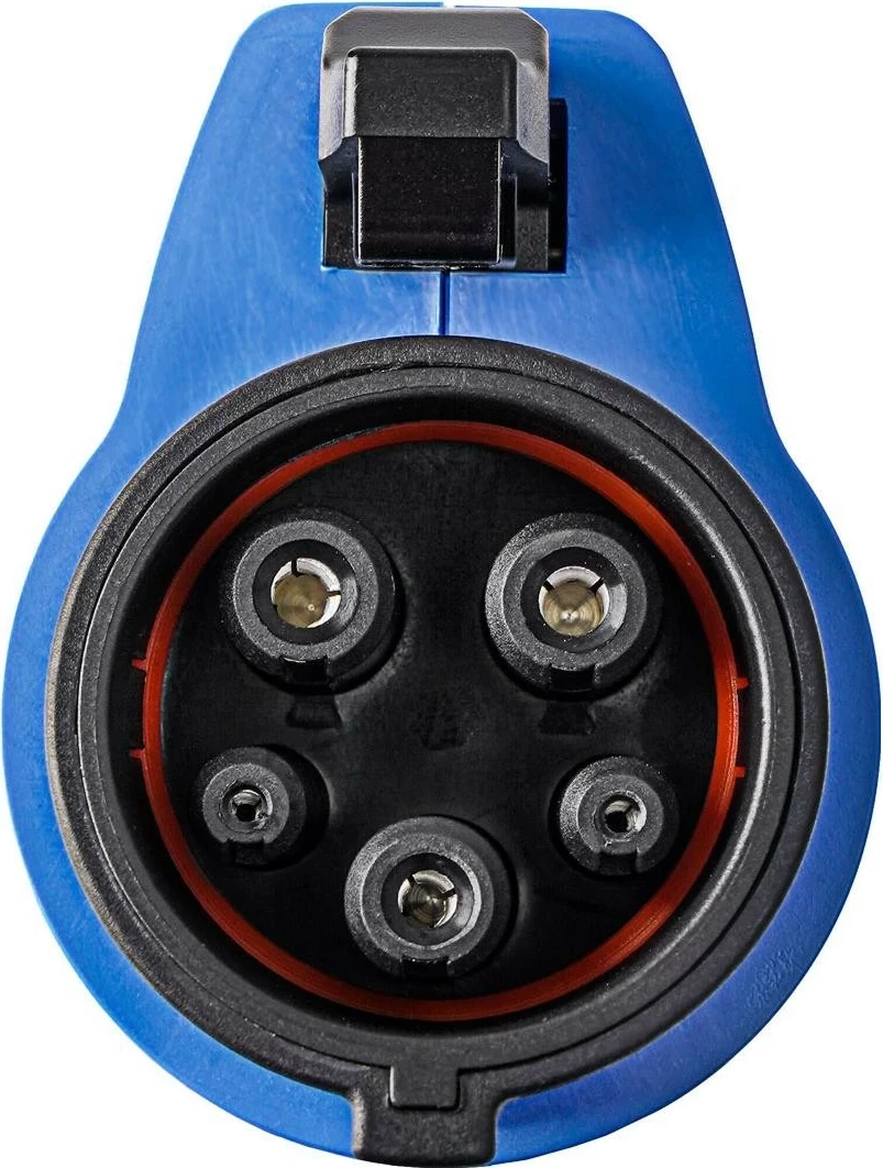 Kabëll karikimi veture elektrike Akyga AK-EC-08, Type 2/Type 1, 1-fazë, 32A, 7.2kW, 6m, zi-kaltër