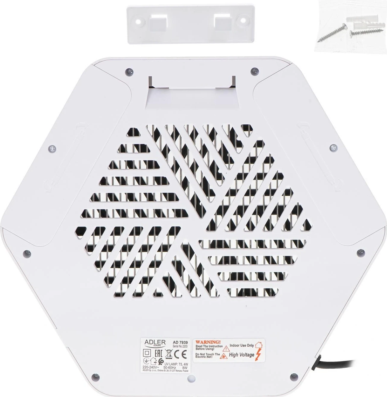 Pastrues ajri Adler AD 7939, bardhë e zi