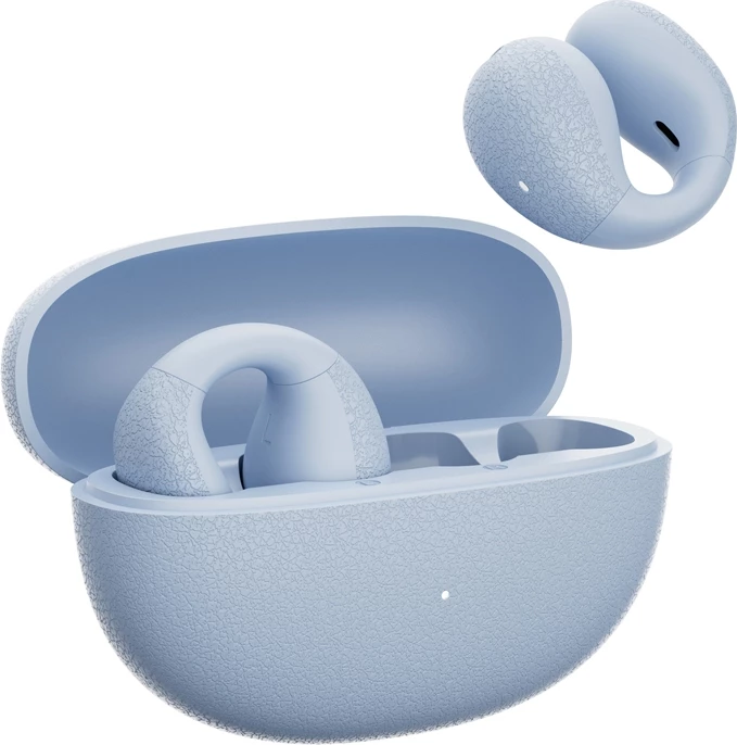 Kufje QCY Crossky C10, wireless, Bluetooth 5.4, IPX5, blu, me kuti karikimi