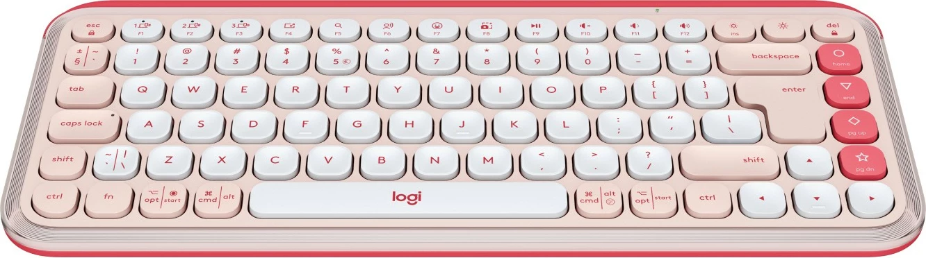 Tastierë Logitech POP ICON KEYS, Bluetooth, Mini, Rose