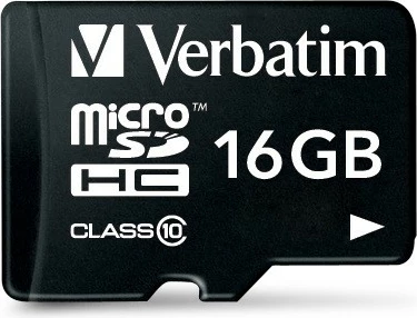 Kartelë MicroSDHC Verbatim, 16 GB, Class 10, e zezë