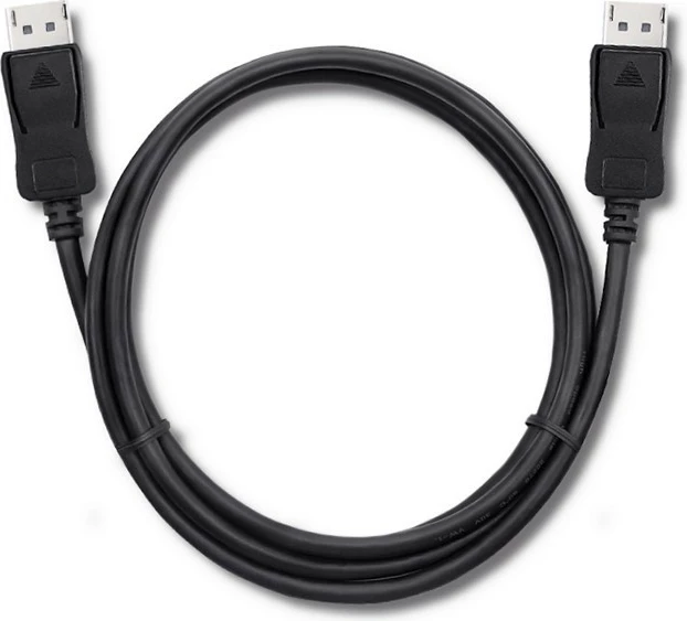 Kabllo DisplayPort 1.4 Qoltec 50587, 2m, e zezë