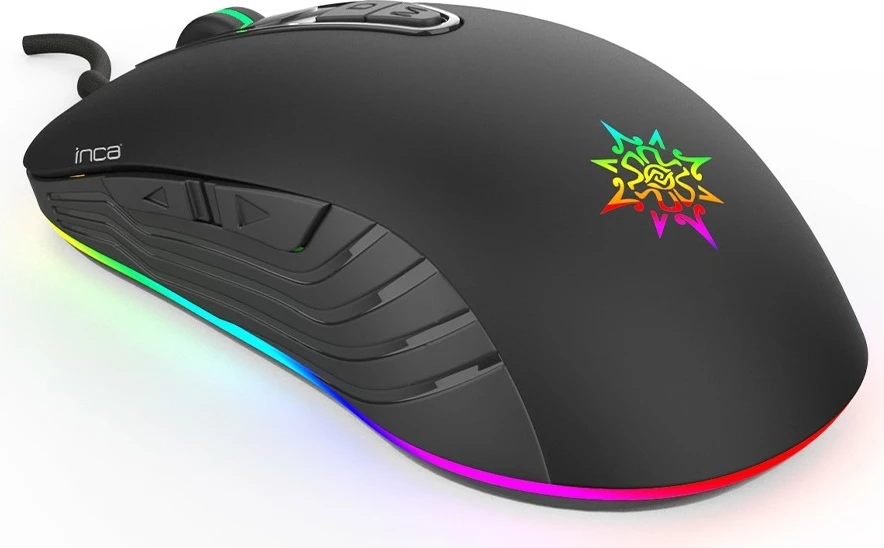 Maus gaming Inca IMG-348, 3200 DPI, 7 butona, USB, i zi