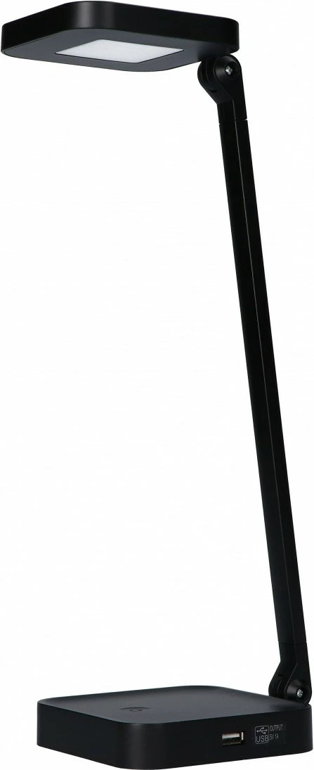 Llambë tavoline LED Maxcom ML 1001 me karikues, e zezë