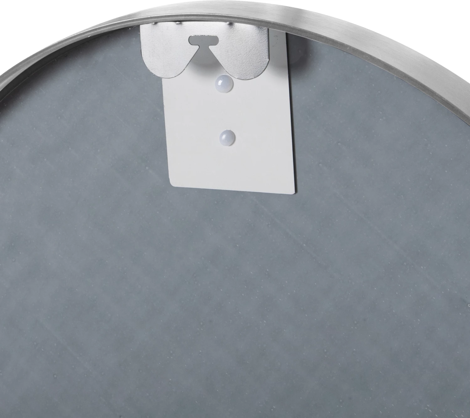 Pasqyrë muri e rrumbullakët, kornizë alumini, ngjyrë argjendi, FH9582.40, Φ50x3 cm