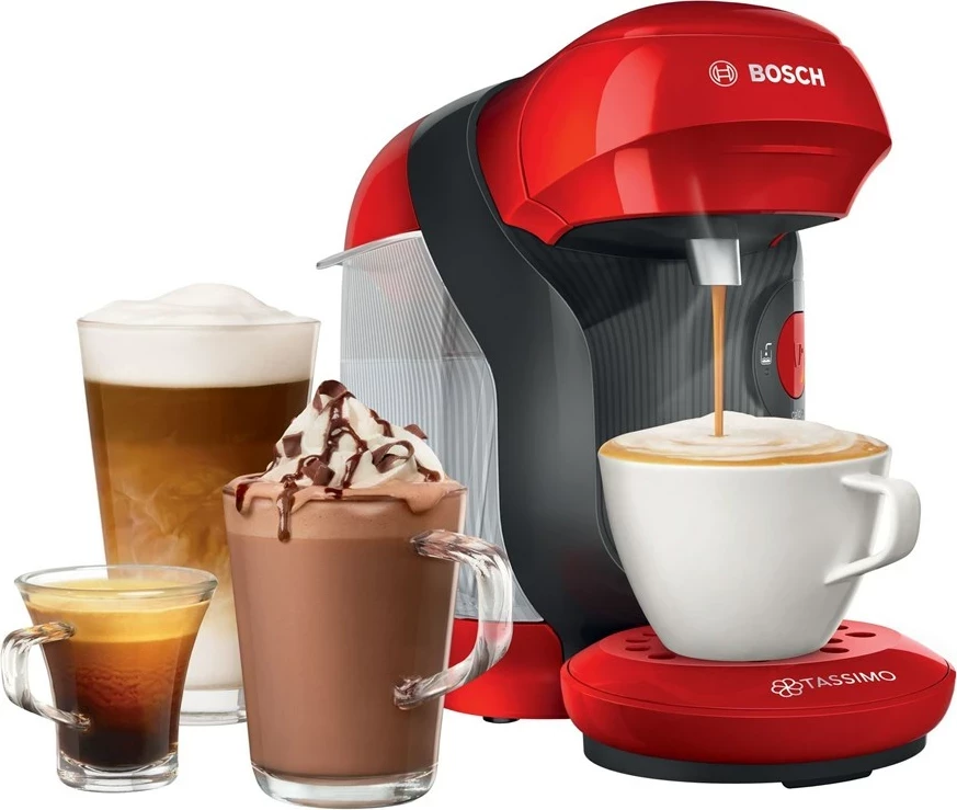 Aparat kafeje Bosch Tassimo Style TAS1103, kapsulë, i kuq