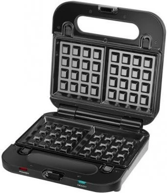 Tostier Amica SMK4011, 750W, 3 pllaka të ndërrueshme, i zi