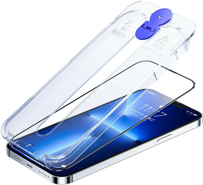 Xham i fortë Joyroom JR-H03 për iPhone 14 Plus 6.7 inç, me skaje të zeza