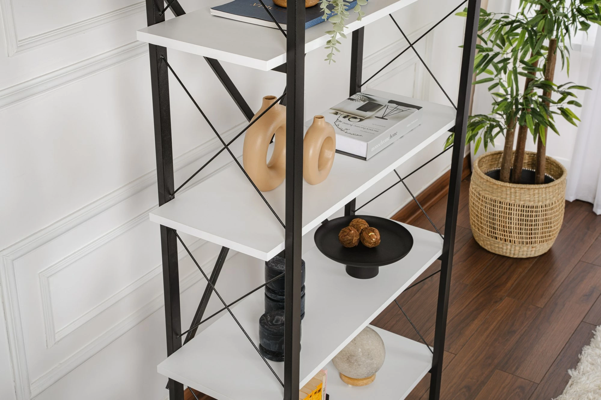 Raft librash Nordure, Elysian, bardhë e zi