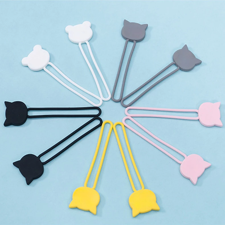 Mbështjellës kabllosh Hurtel prej silikoni, gri