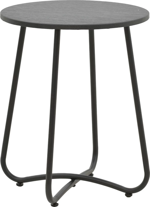 Tavolinë Bramwell metal ngjyrë e hirtë e errët D40x50cm