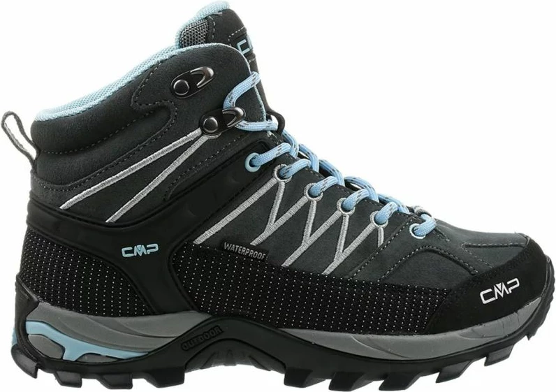 Këpucë për femra CMP Rigel Mid WP, blu me gri