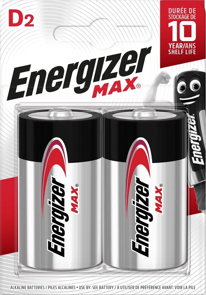 Bateri Energizer D LR20, 2 copë