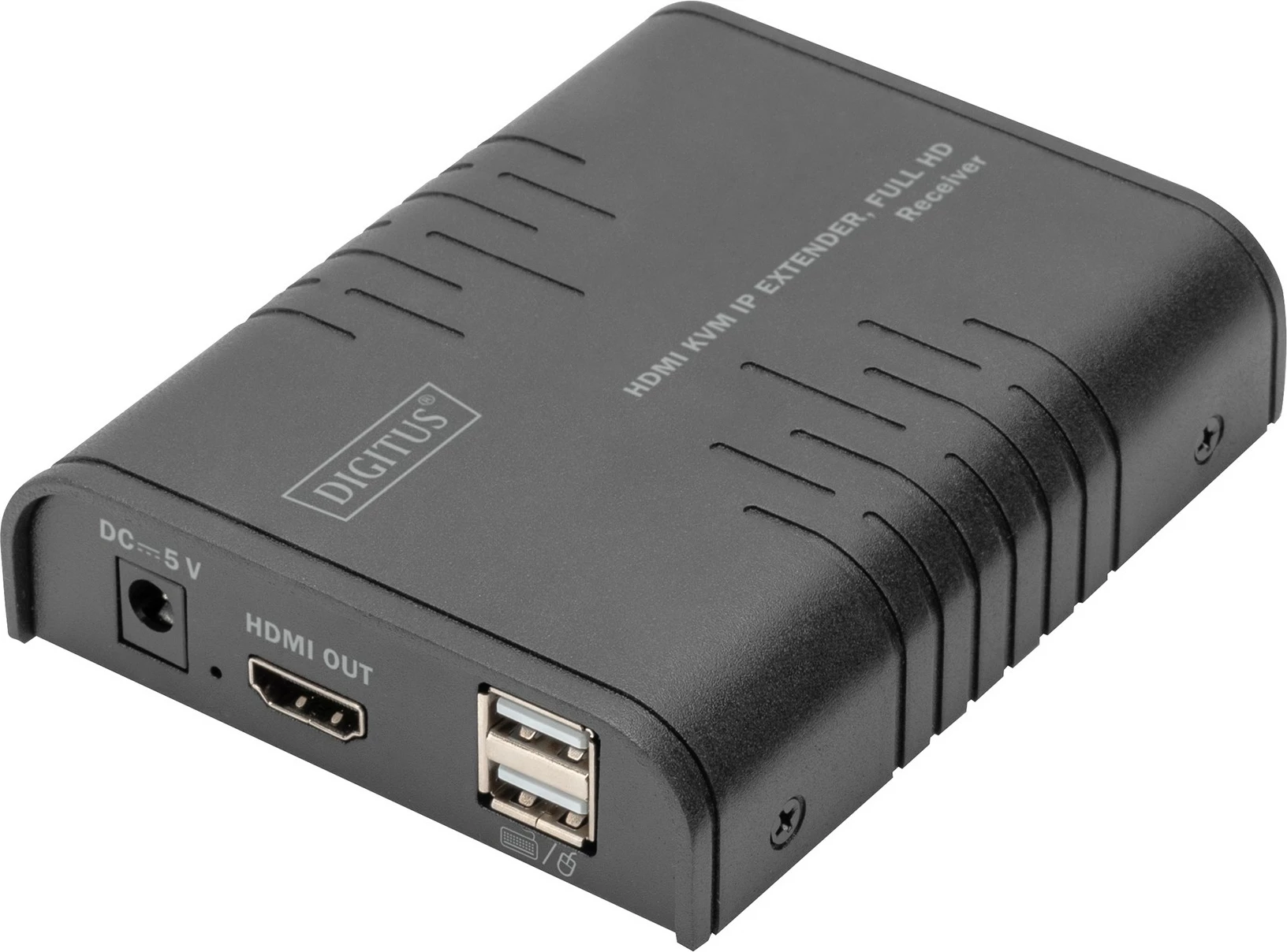 HDMI KVM IP Extender Receiver Digitus DS-55530, Full HD, 120m, Cat5e, i zi