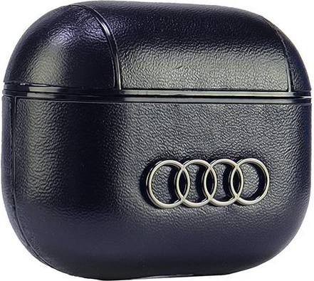 Mbështjellës Audi për AirPods 3, lëkurë ekologjike, i zi