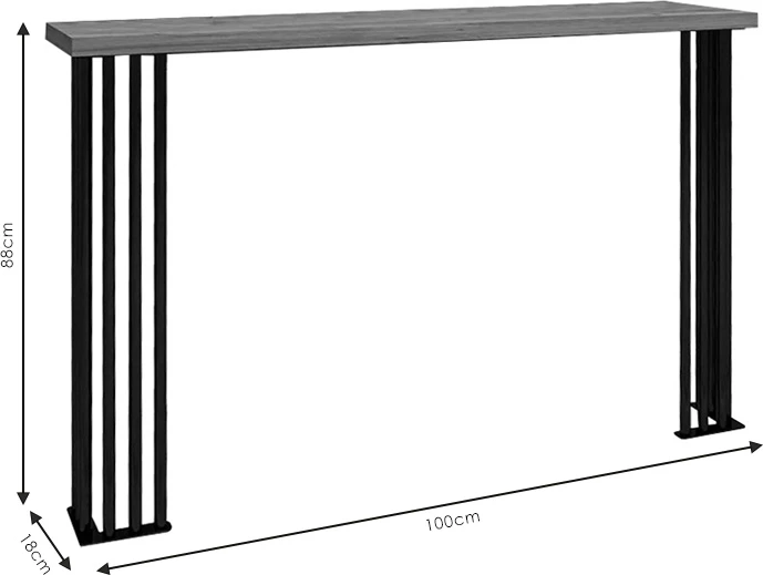 Konsolë Bruce arre 100x18x88cm