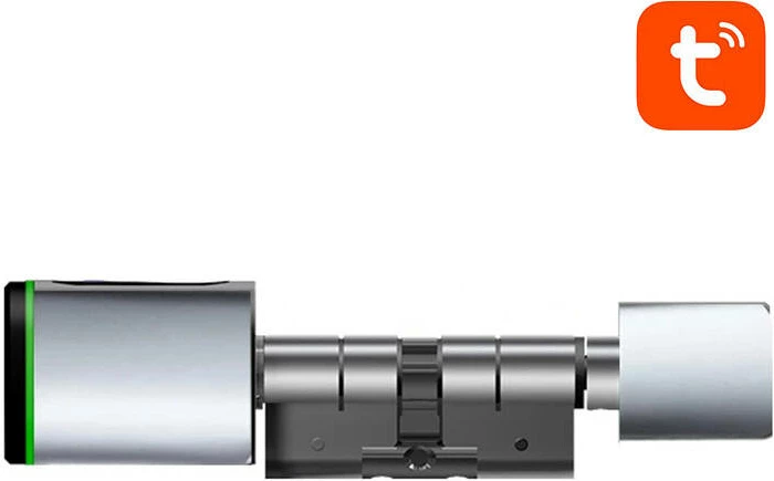 Cilindër bravë smart, Avatto SDL-S1-S60, 60 mm, Bluetooth Tuya, gjurmë gishti/IC kartë/çelës, i papërshkueshëm nga uji, argjendtë