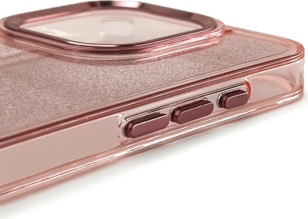 Mbështjellës Hurtel Glitter Case për Samsung Galaxy S25 Edge, Rozë