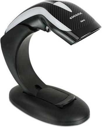 Skaner barkodi, Datalogic, HD3130 / HD3130-BKK1B, me qëndrim dhe kabllo USB, IP40, version evropian, e zezë