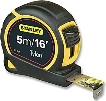 Metër shirit Stanley Tylon 0-30-696 5 m/16 ft x 19 mm, verdhë/zi