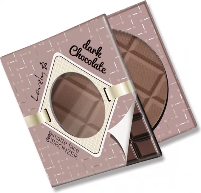 Bronzer mat për fytyrë dhe trup Lovely Deep Chocolate për femra, 9g
