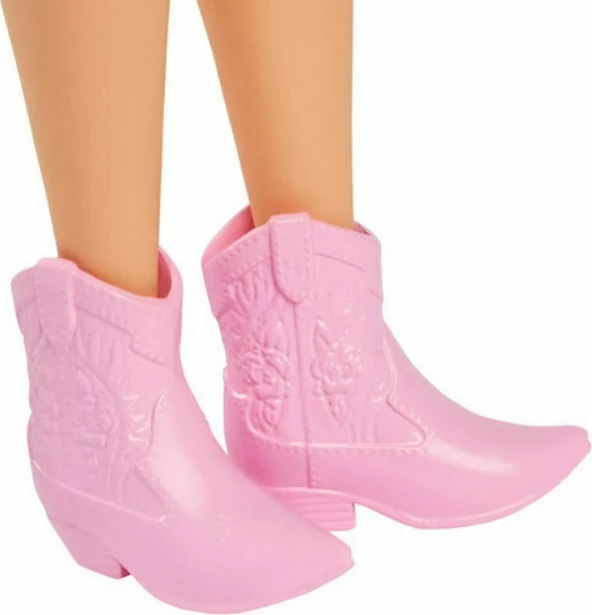 Kukull Barbie Fashionistas Mattel HYT89 me fustan xhins, flokë vjollcë