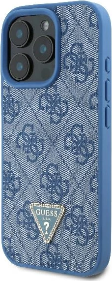 Mbështjellës Guess Crossbody 4G Metal Logo për iPhone 16 Pro, Blu