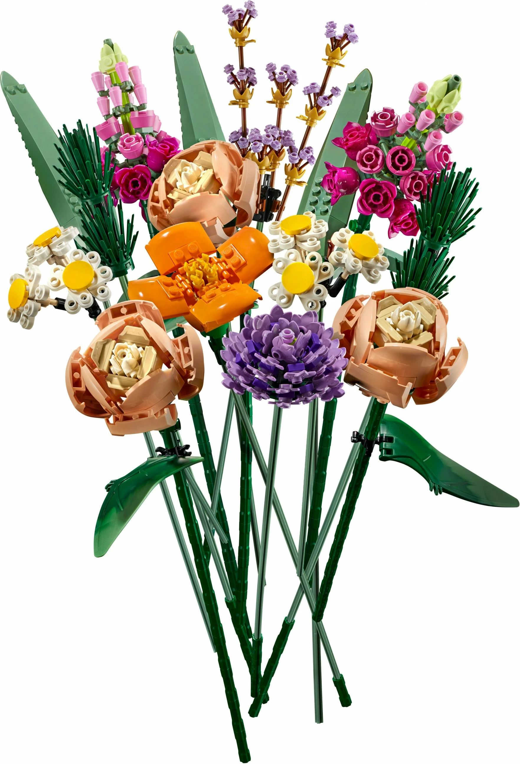 Set ndërtimi LEGO ICONS Flower Bouquet, 756 pjesë, shumëngjyrësh