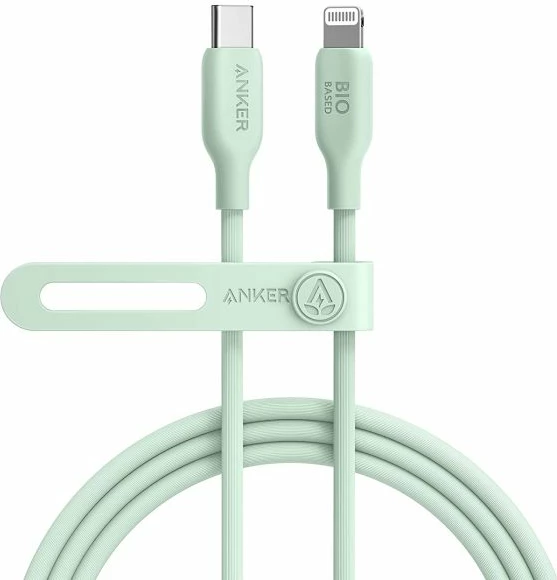 Kabllo USB-C në Lightning ANKER 541 BIO 1.8m e gjelbër