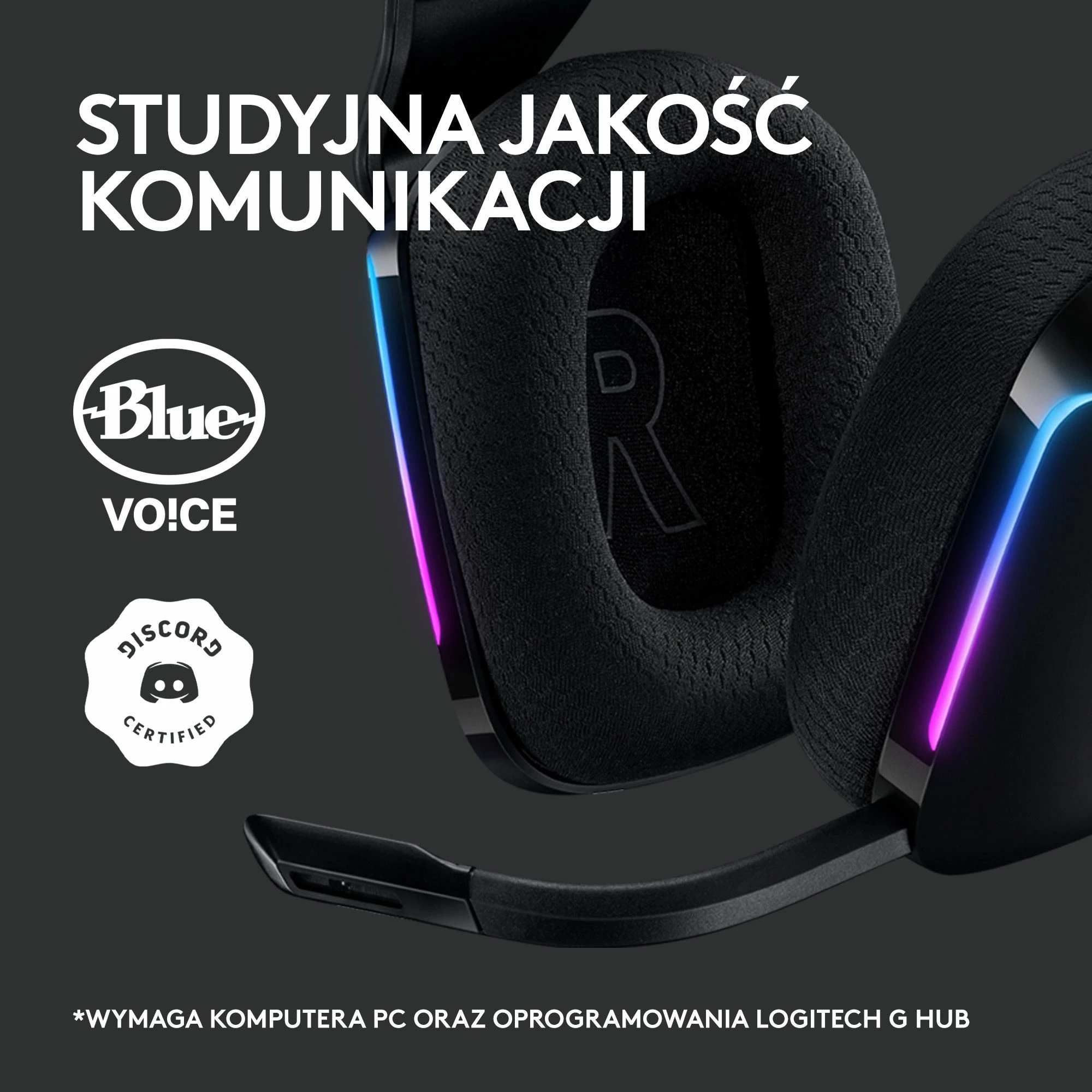 Kufje gaming Logitech G733 LIGHTSPEED 7.1 Wireless RGB, të zeza (981-000864)