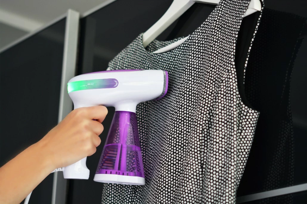 Hekur me avull PRIME3 SGS31, 1500W, dorezë e palosshme, 250 ml, Vjollcë/Bardhë