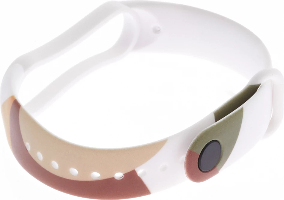 Rrip silikoni Hurtel Strap Moro për Xiaomi Mi Band 5/6, kamuflazh, Bardhë/Bezhë/Portokalli/E Kuqe