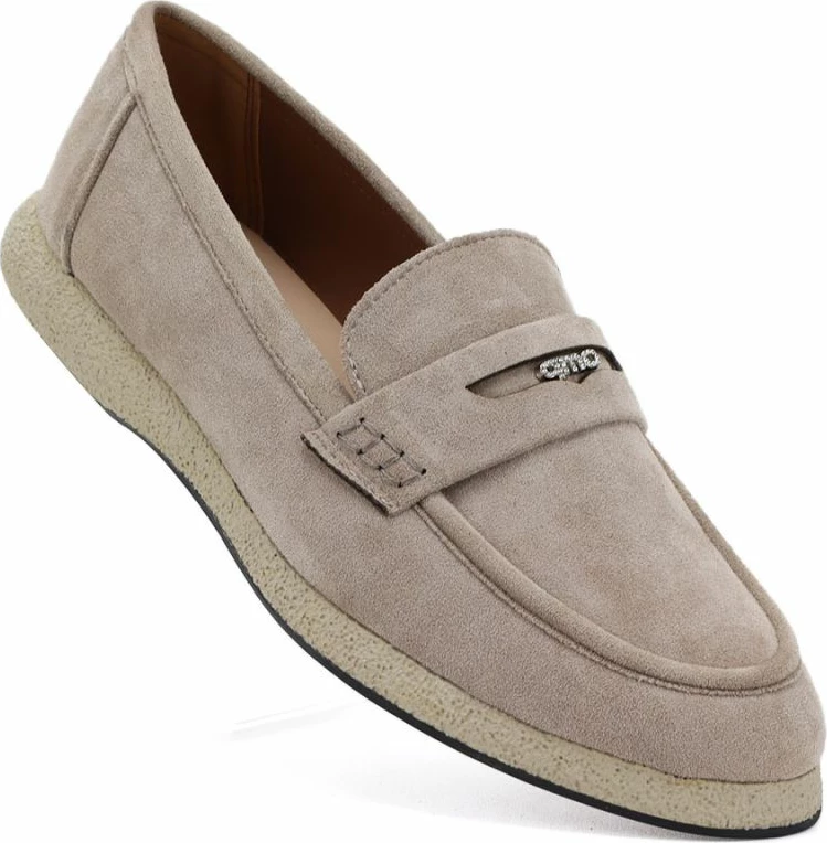 Mokasina femrash Vinceza 62273, bezhë