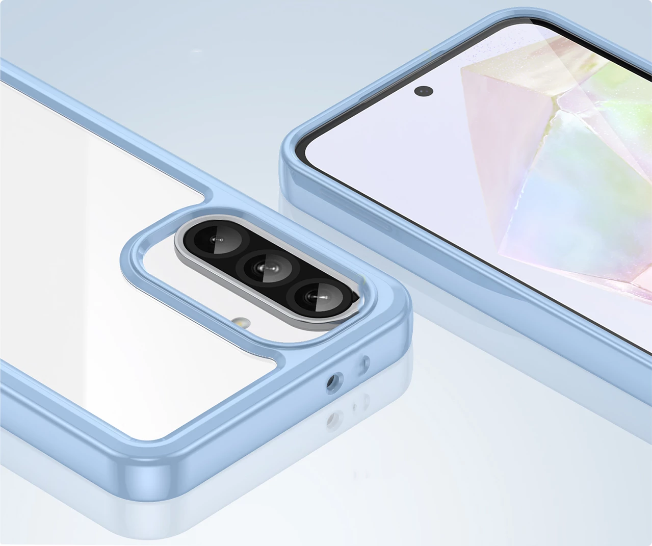 Mbështjellës Hurtel Outer Space Case për Samsung Galaxy A56, TPU/PC, Kaltër