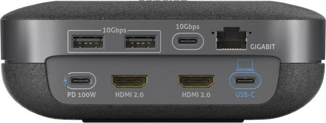 Altoparlant Logitech VL-SD200, me mikrofon të integruar, lidhje USB-C, HDMI, Ethernet, i zi