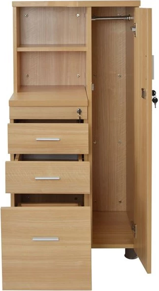 Dollap profesional për zyre, ngjyrë lisi, FH2052.01R, 60x46x120 cm