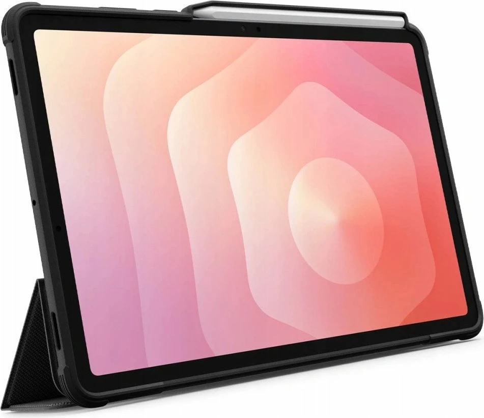 Mbështjellës flip Spigen Rugged Armor Pro për Samsung Galaxy Tab S11 11.0 X730/X736, TPU, me stand të integrum, i zi