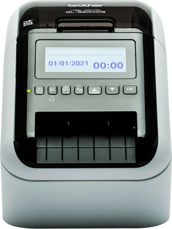 Printer etiketa Brother QL-820NWBVMXX1, Wi-Fi, Bluetooth, bateri e integrume