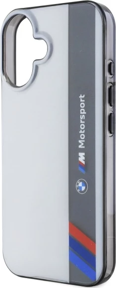 Mbështjellës BMW M Motorsport për iPhone 16 Plus, Gri