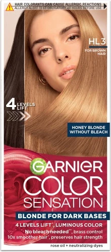 Ngjyrë për flokë Garnier Color Sensation HL3 për femra Miodowy Blond, 1 copë