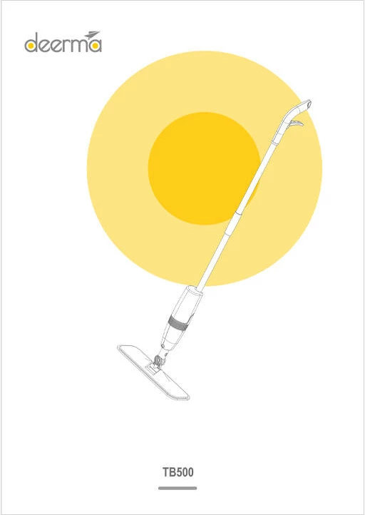 Mop me sprucues Deerma TB500, 350 ml, i bardhë