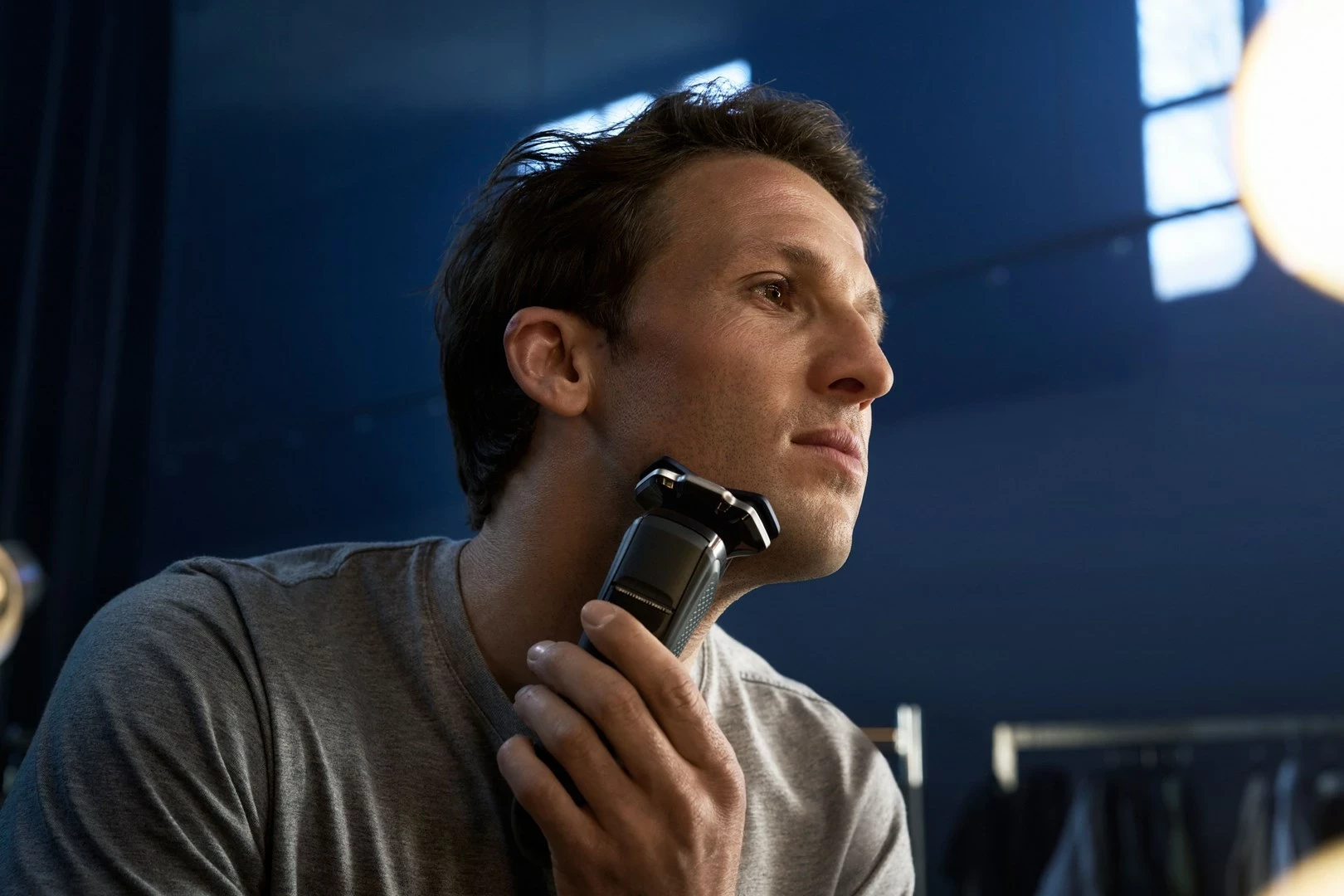 Makinë rroje Philips SHAVER Series 7000 S7885/50, Trimer, E zezë, Blu