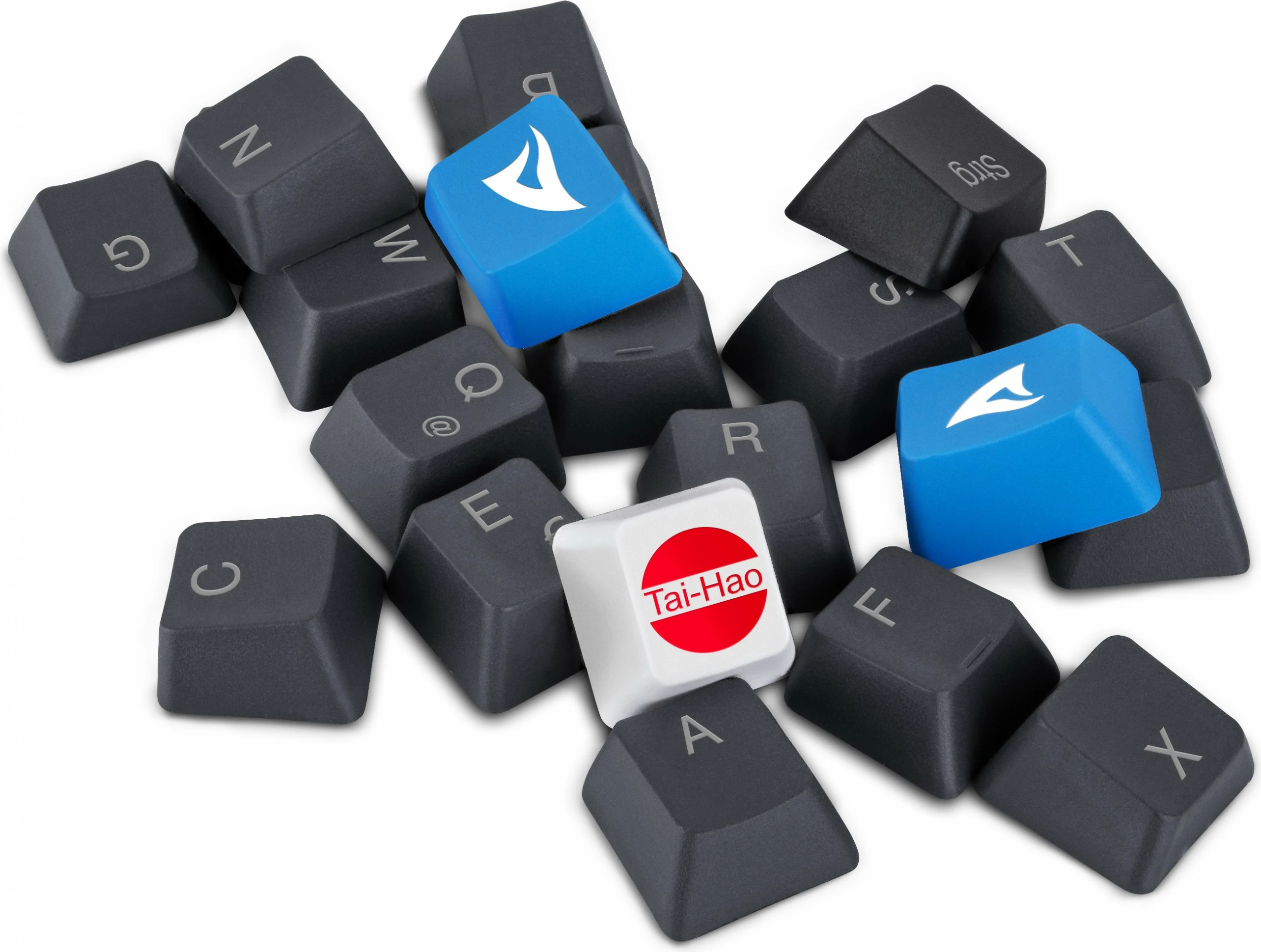 Tasta Sharkoon SKILLER SAC20 S4, 61 copë, ISO, QWERTZ, e zezë
