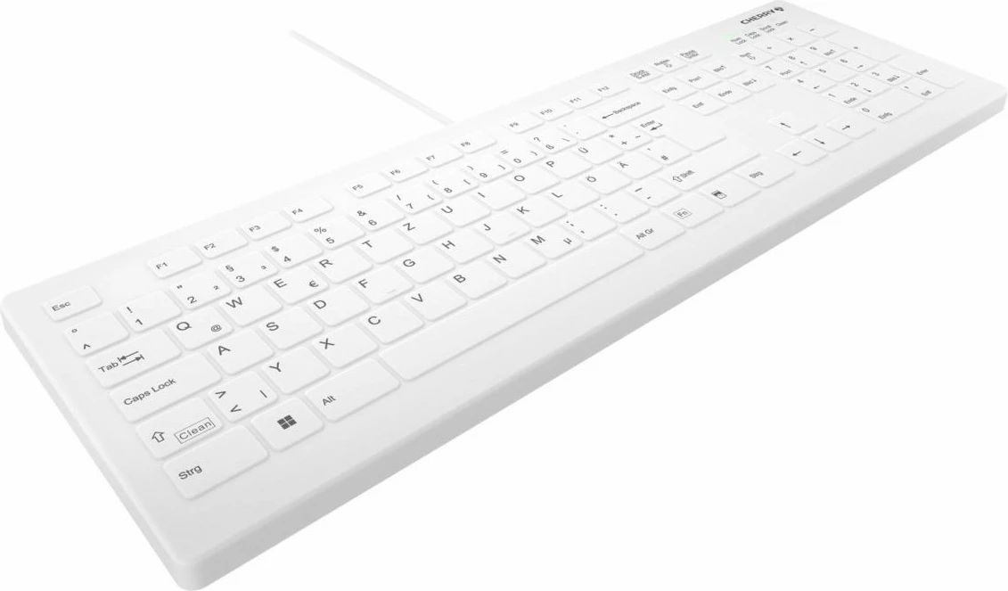 Tastierë mjekësore Cherry AK-C8112, AZERTY, e bardhë
