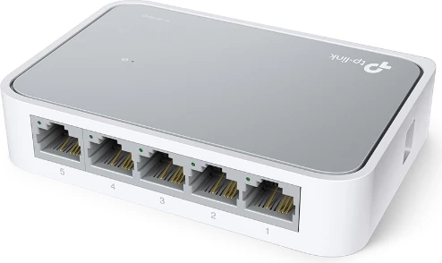 Switch TP-LINK TL-SF1005D 5-port 10/100 Mbps, bardhë/gri
