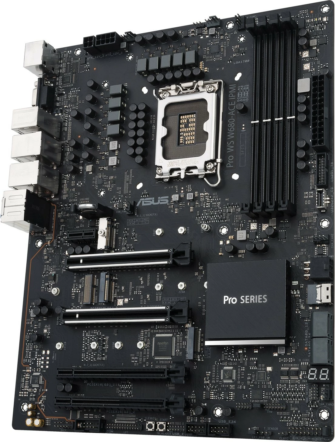 Pllakë amë ASUS PRO WS W680-ACE IPMI, Intel, LGA 1700, DDR5-SDRAM, 128 GB