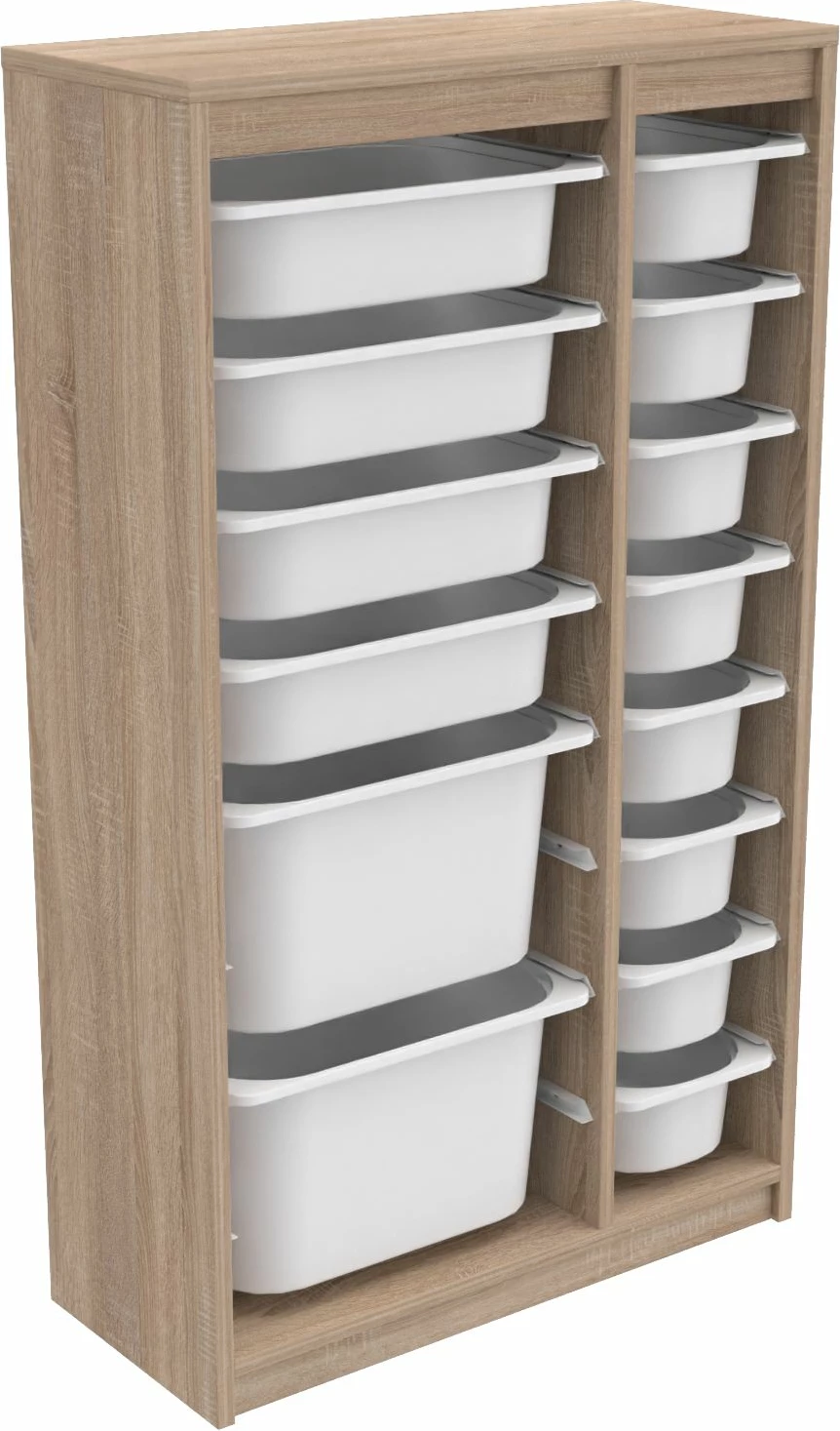 Dollap shumëfunksional Hanah Home, Montana Xs 2D4N8U, Sonomo, i bardhë