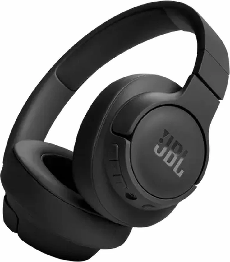 Kufje on-ear JBL Tune 720BT wireless Bluetooth 5.3 76 orë bateri me mikrofon palosshme, me kabllo USB-C dhe AUX, të zeza